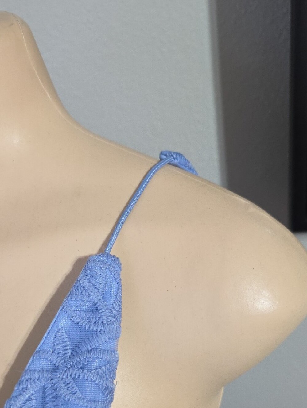 Premier Light Blue Lace Slip Midi Dress Size 8 - Picture 6 of 15